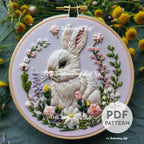 Easter Bunny Hand Embroidery Pattern
