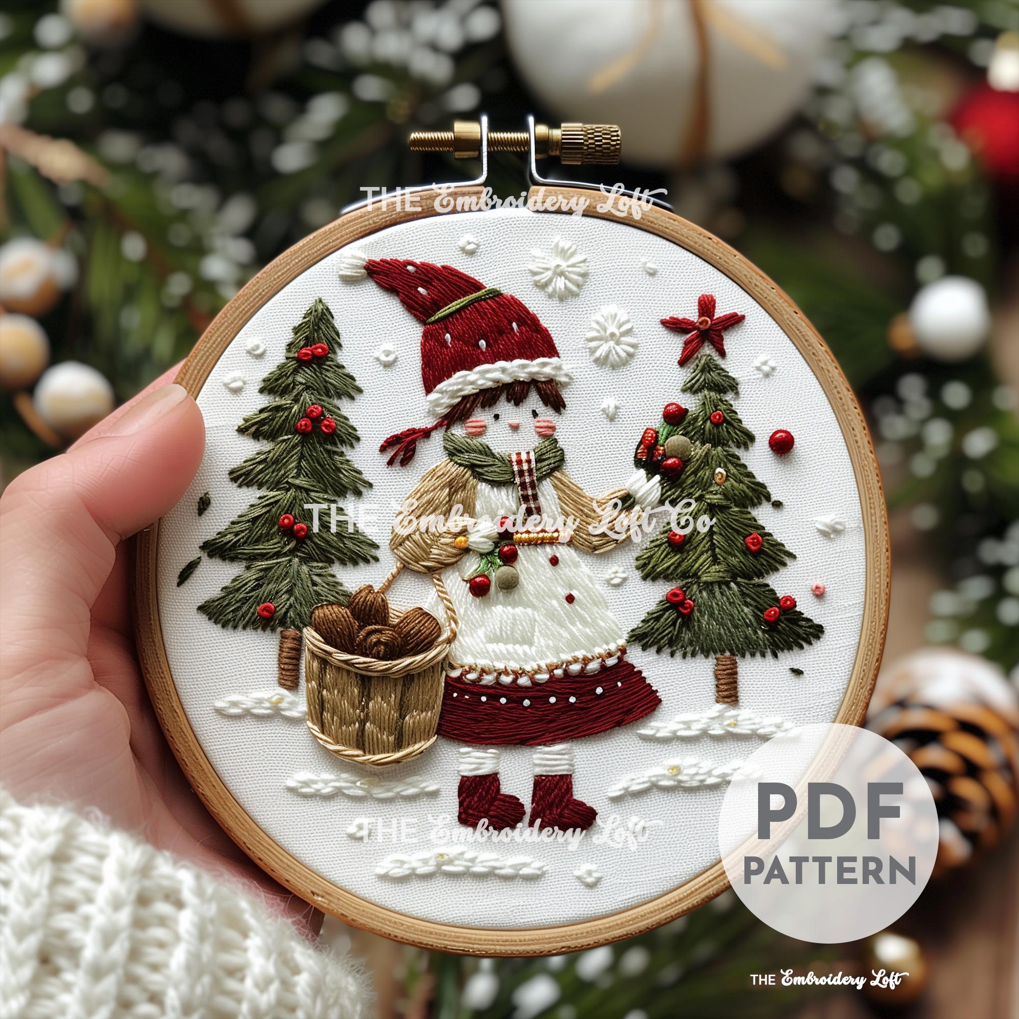 Winter Forage Hand Embroidery Pattern