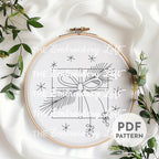 Christmas Present Hand Embroidery Pattern