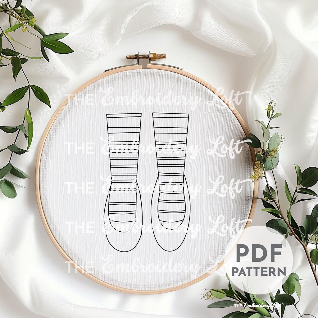 Retro Witch Hand Embroidery Pattern