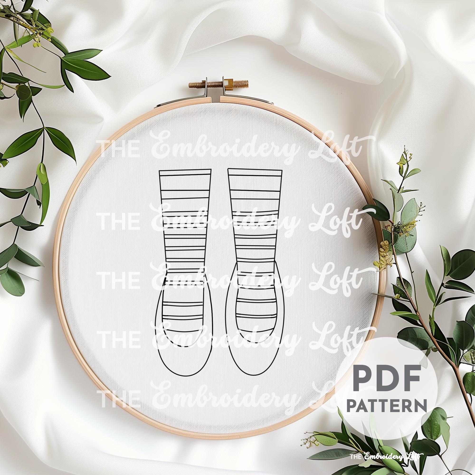 Retro Witch Hand Embroidery Pattern