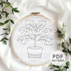 Fig Tree Hand Embroidery Pattern