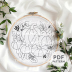 Pumpkin Patch Hand Embroidery Pattern