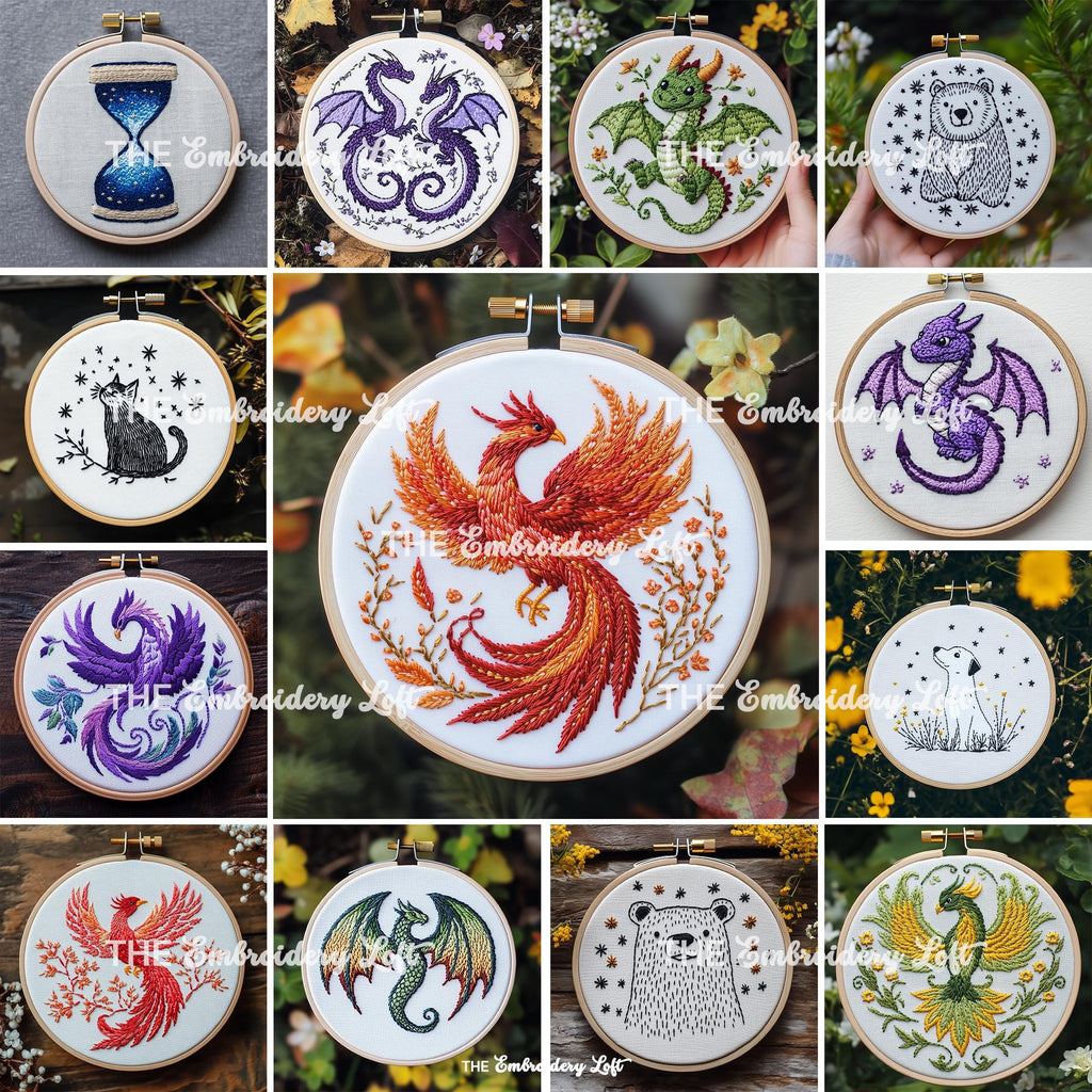 MINI COLLECTION, Celestial Hand Embroidery Pattern Collection, Current and Future Designs, Lifetime Access, Hand Embroidery, Embroidery PDF
