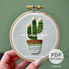Cactus Hand Embroidery Pattern