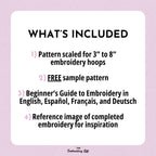 Sunflower Wreath Hand Embroidery Pattern