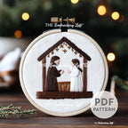 Nativity Scene Hand Embroidery Pattern