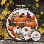 Pumpkin Patch Hand Embroidery Pattern