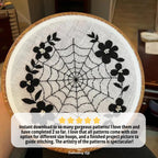 Floral Web Hand Embroidery Pattern