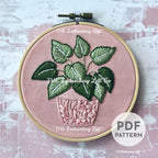 Pothos Hand Embroidery Pattern
