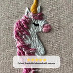 Pink Unicorn Hand Embroidery Pattern