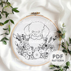 Poodle Hand Embroidery Pattern