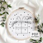 Christmas Present Hand Embroidery Pattern