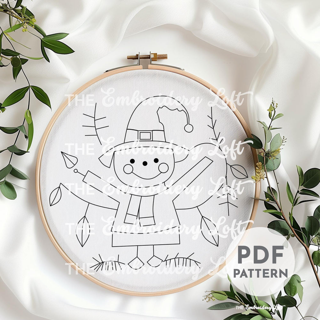 Scarecrow Hand Embroidery Pattern