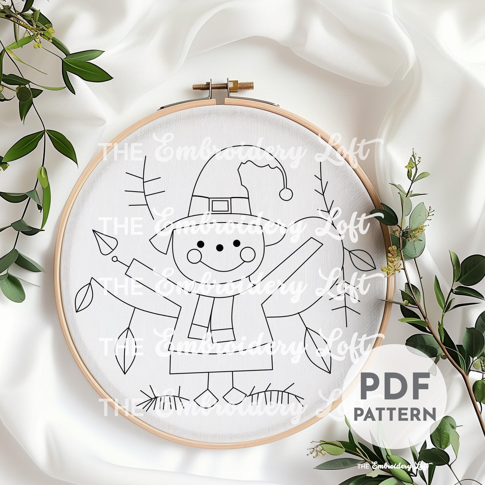 Scarecrow Hand Embroidery Pattern