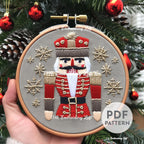 Nutcracker Hand Embroidery Pattern