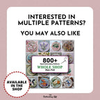 Set of 4 Gold and White Snowflake Hand Embroidery Patterns, Christmas Embroidery Pattern, Snowflake Design, Hand Embroidery Pattern PDF