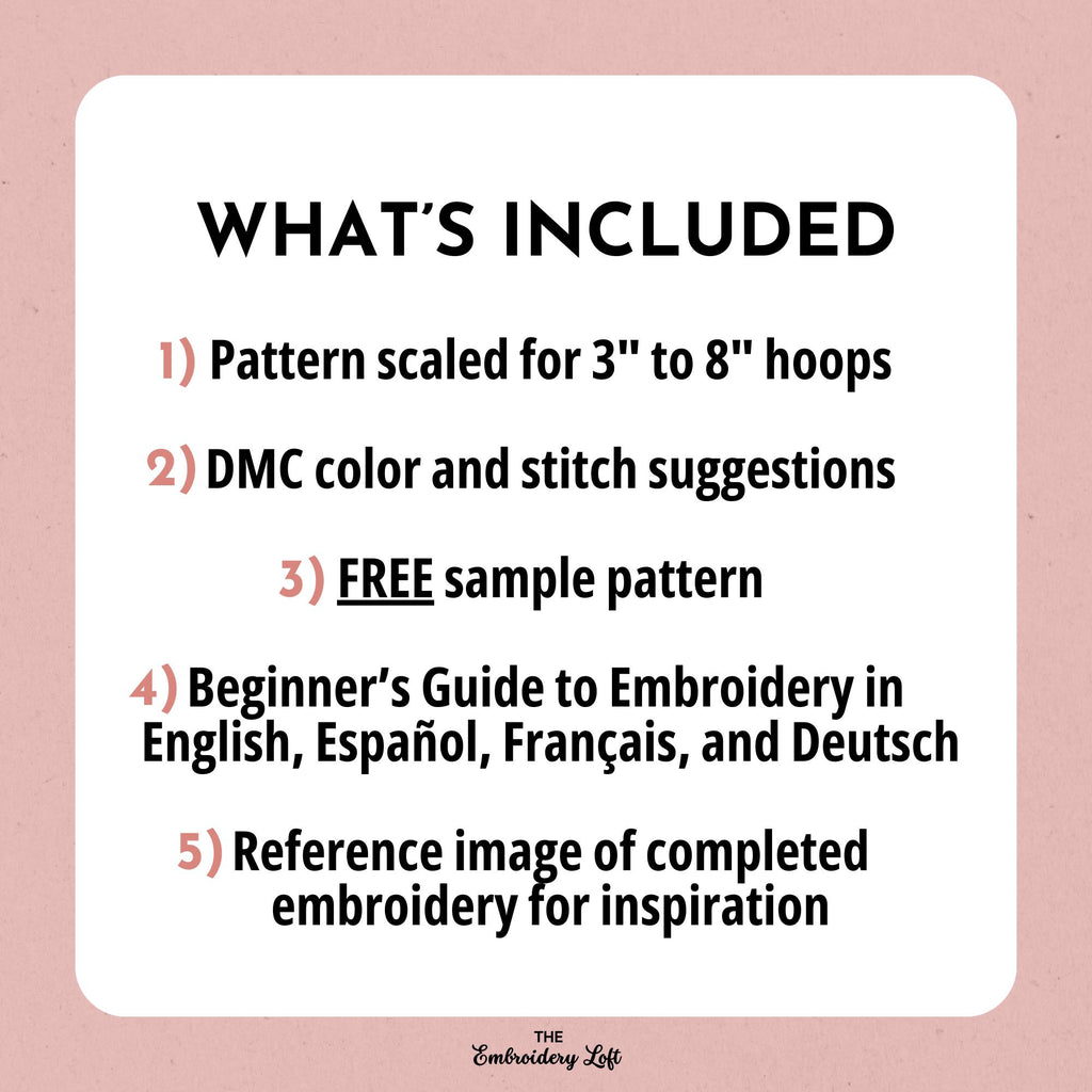 Romantic Heart Hand Embroidery Pattern