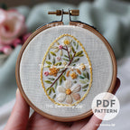 Easter Egg Hand Embroidery Pattern