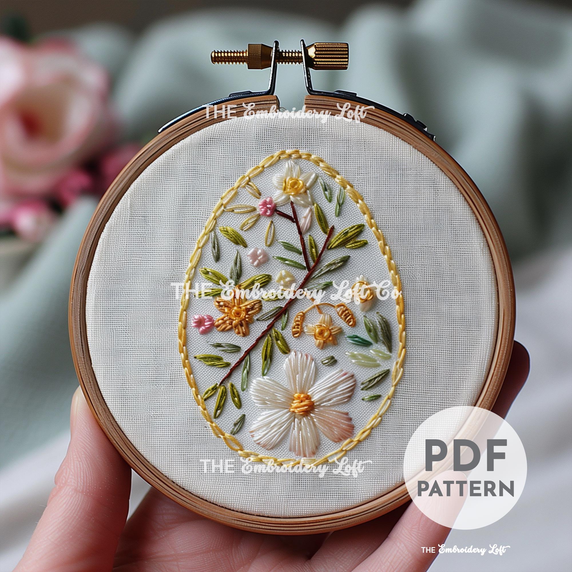 Easter Egg Hand Embroidery Pattern