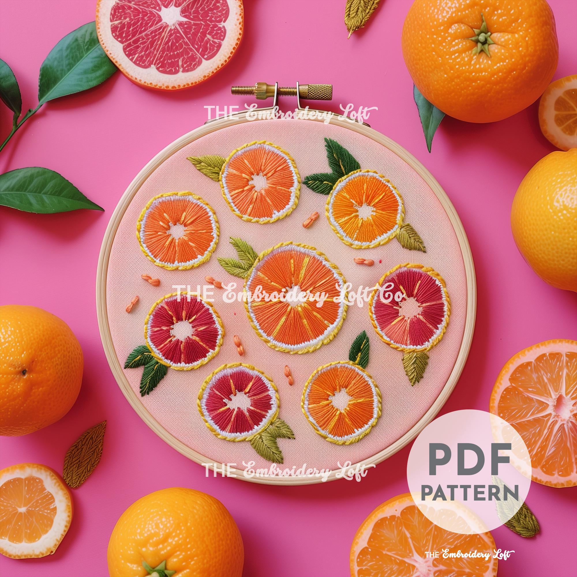 MINI COLLECTION, Fruits and Vegetables Hand Embroidery Pattern Collection, Current and Future Designs, Lifetime Access, Hand Embroidery