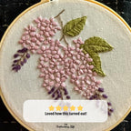 Lilac Branch Hand Embroidery Pattern