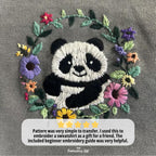 Panda Hand Embroidery Pattern