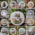 MINI COLLECTION, Cats Hand Embroidery Pattern Collection, Current and Future Designs, Lifetime Access, Hand Embroidery, Embroidery PDF