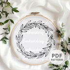 Twelve Days of Christmas, Golden Ring Hand Embroidery Pattern