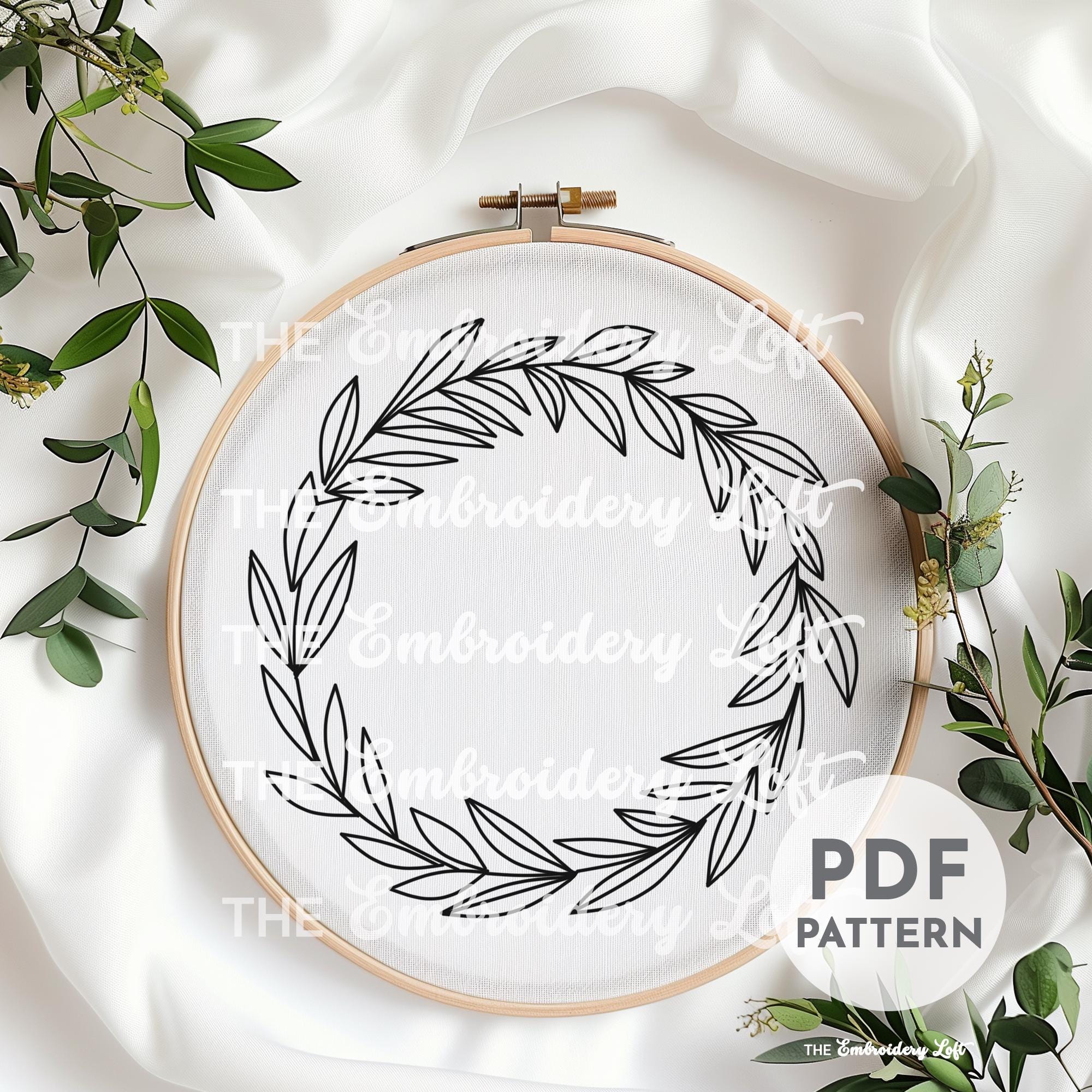 Twelve Days of Christmas, Golden Ring Hand Embroidery Pattern