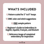 Angel Hand Embroidery Pattern