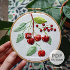 Cherries Hand Embroidery Pattern