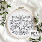 Dragonfly Hand Embroidery Pattern