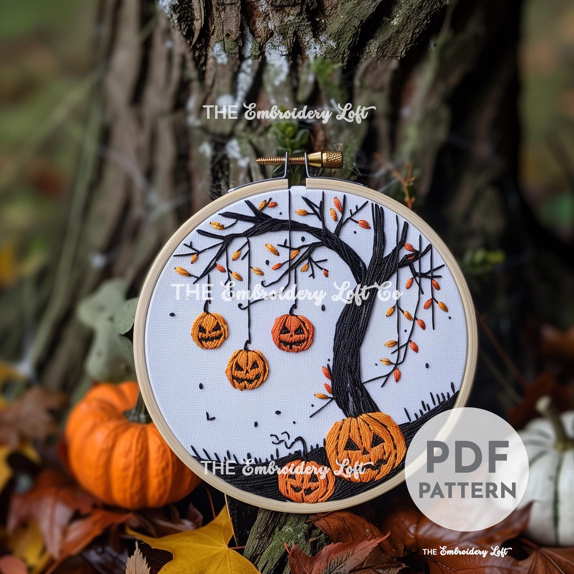Halloween Haunt Hand Embroidery Pattern
