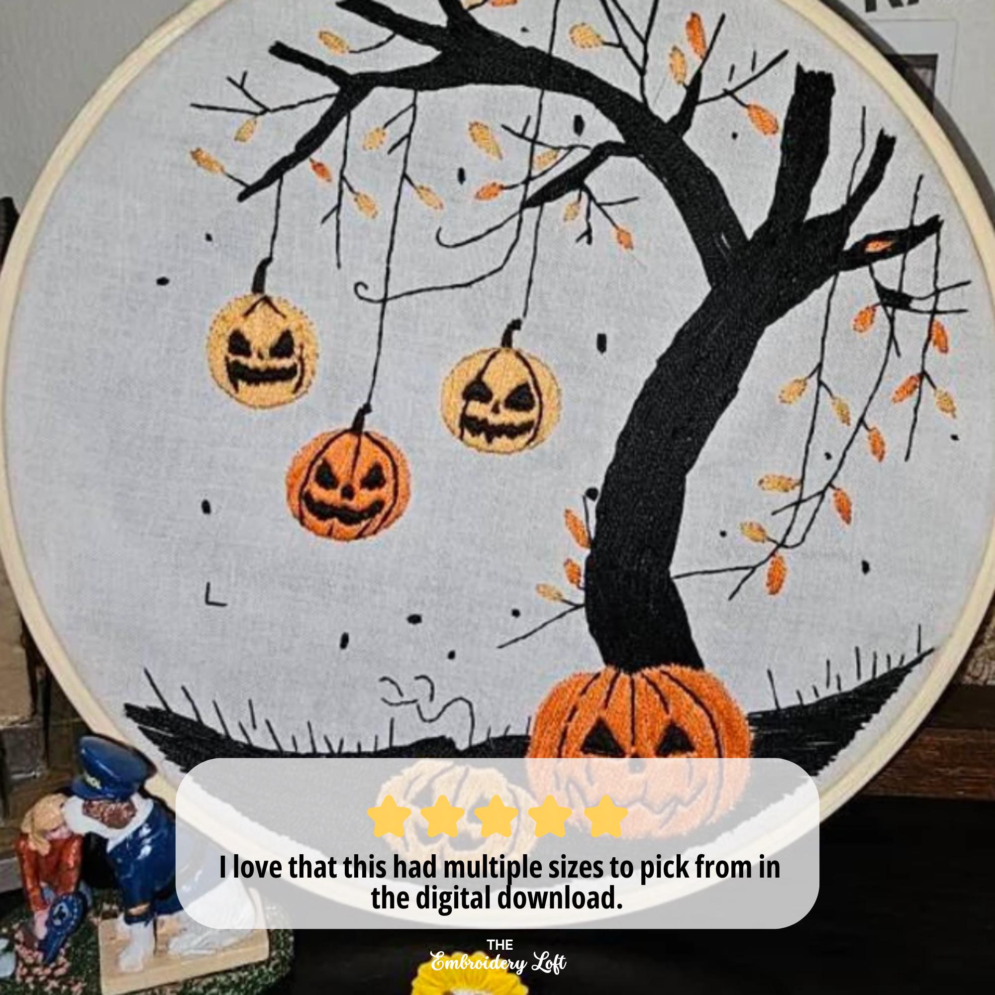 Halloween Haunt Hand Embroidery Pattern