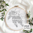 Lilac Branch Hand Embroidery Pattern