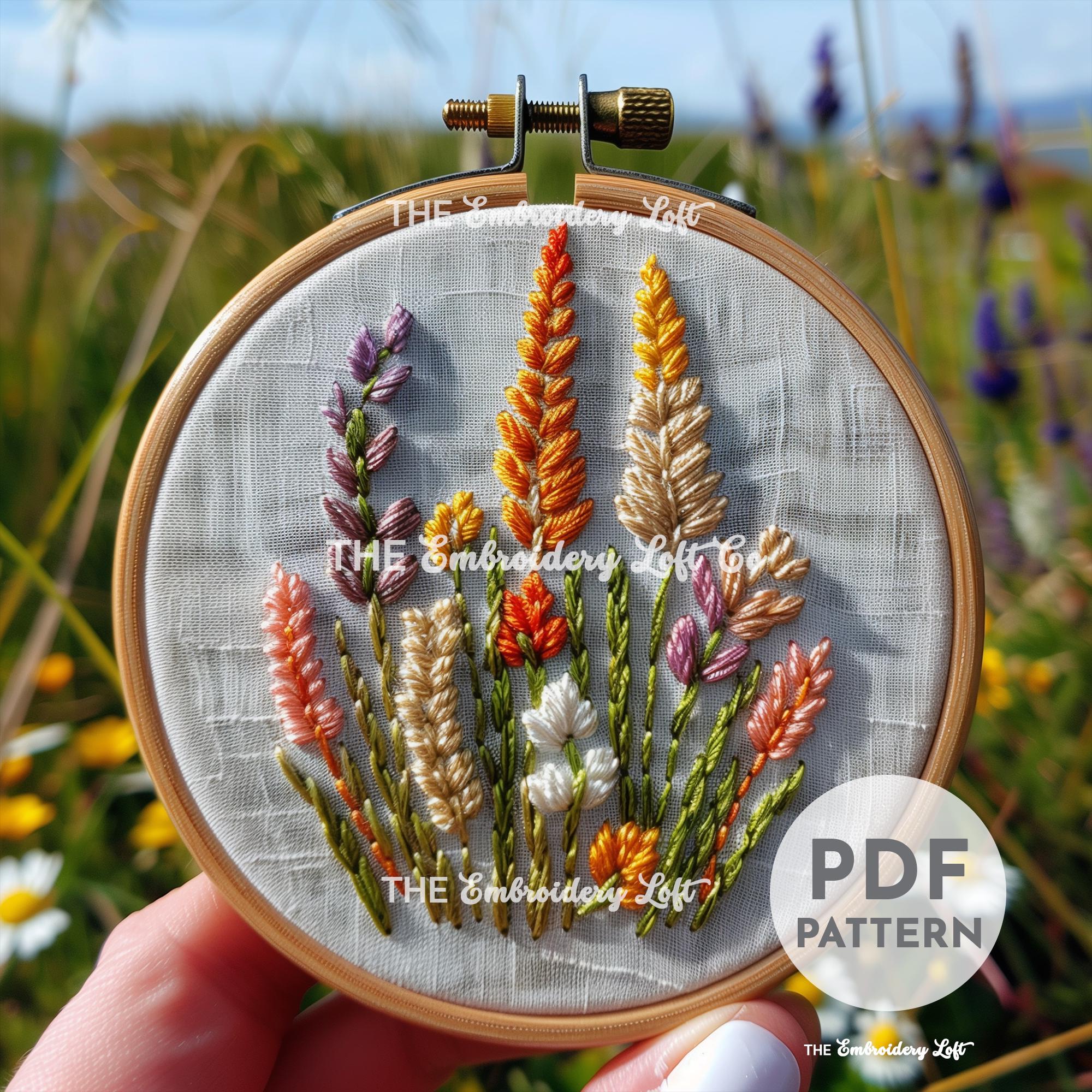 Wildflowers Hand Embroidery Pattern