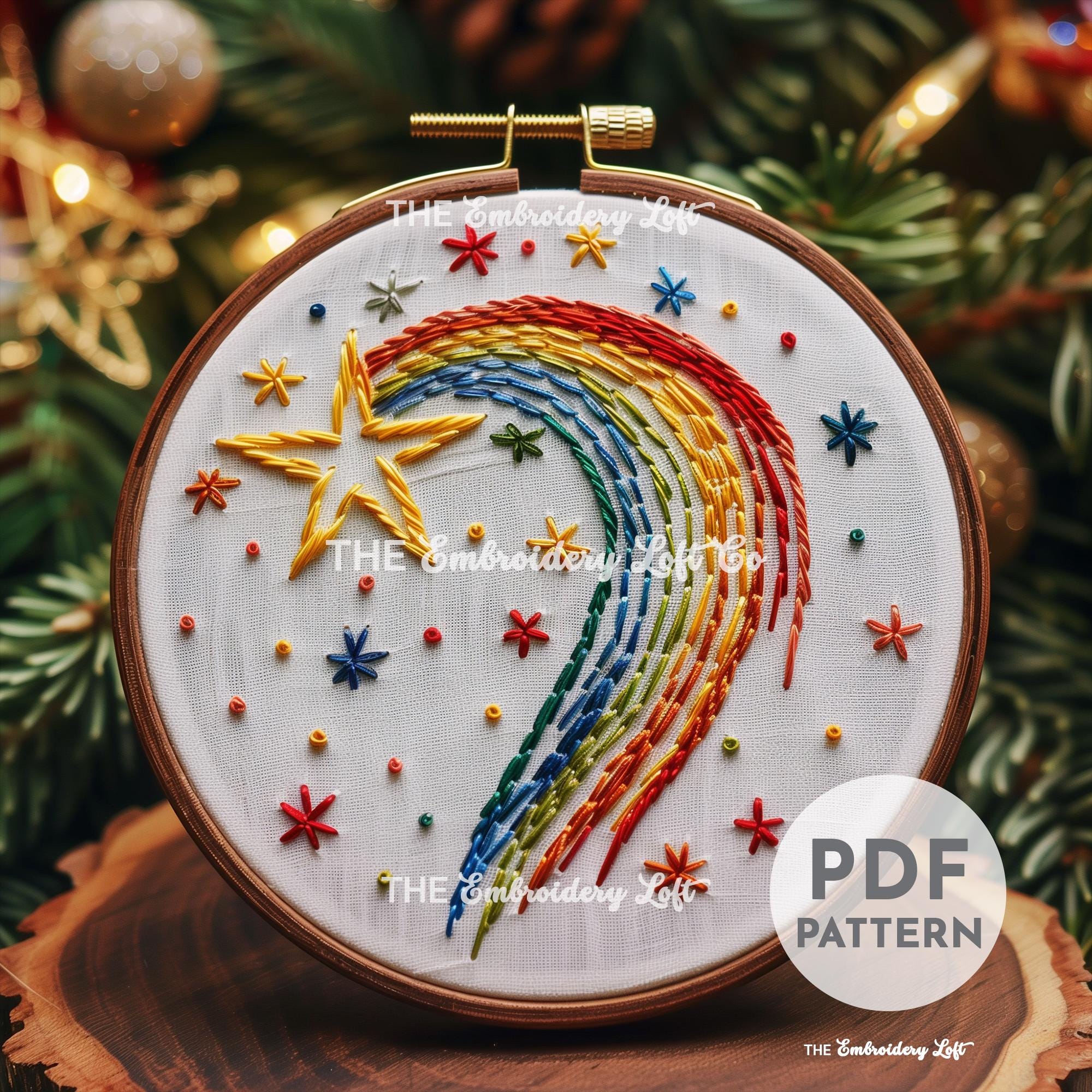 Shooting Star Hand Embroidery Pattern