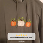 Autumn Pumpkin Hand Embroidery Pattern