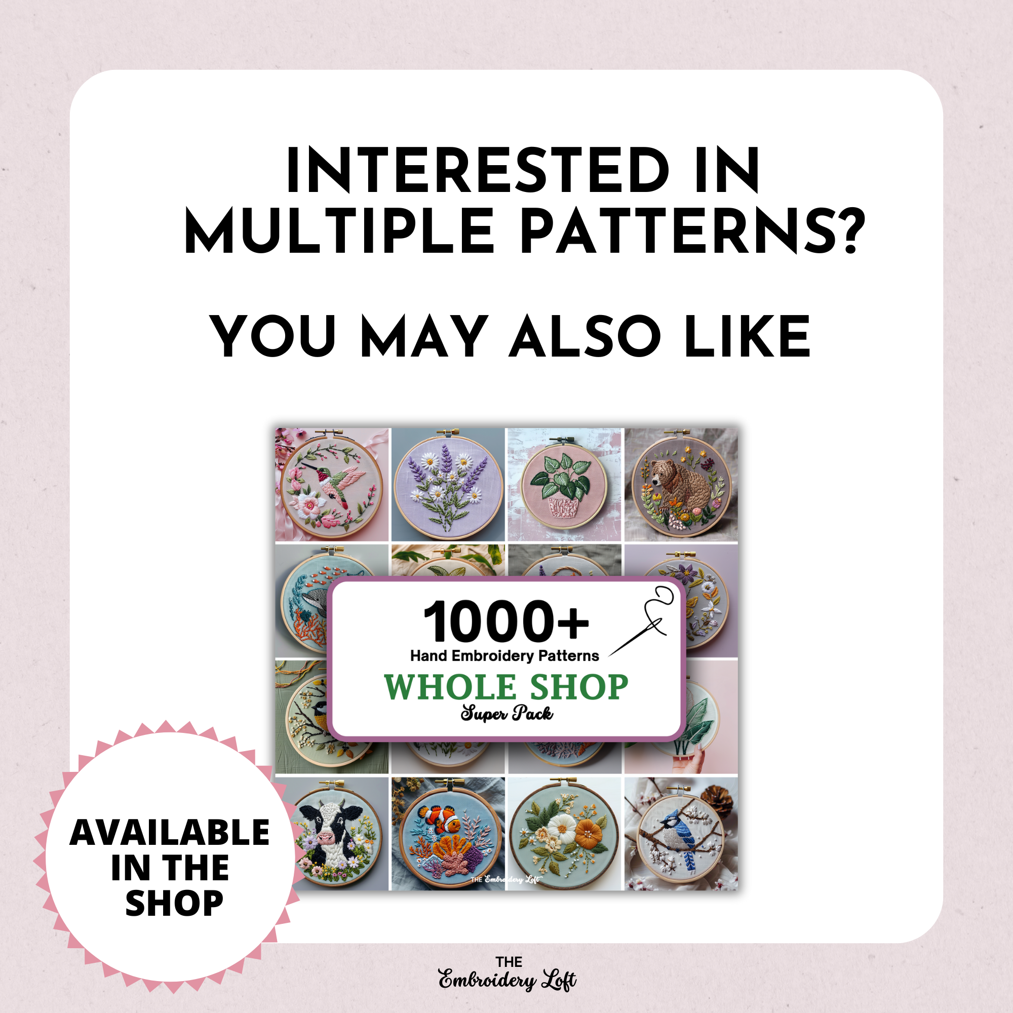 Autumn Flowers Hand Embroidery Pattern