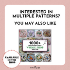 Dainty Floral Heart Wreath Hand Embroidery Pattern
