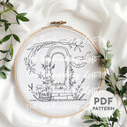Tombstone Hand Embroidery Pattern