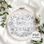Golden Retriever Hand Embroidery Pattern