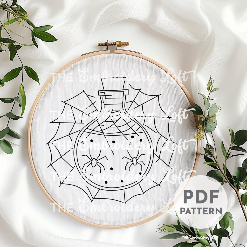 Pink Potion Hand Embroidery Pattern
