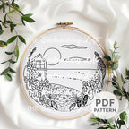 Ocean View Hand Embroidery Pattern