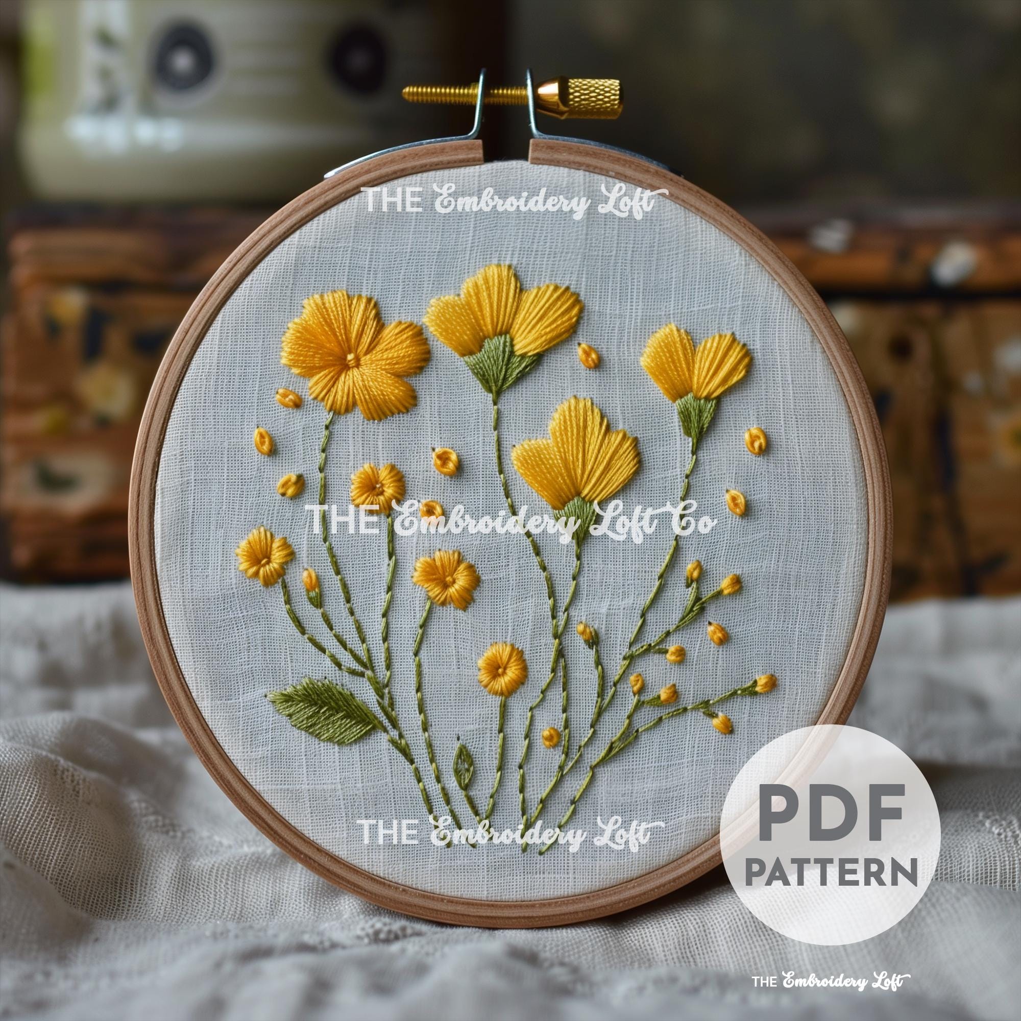 Buttercup Hand Embroidery Pattern