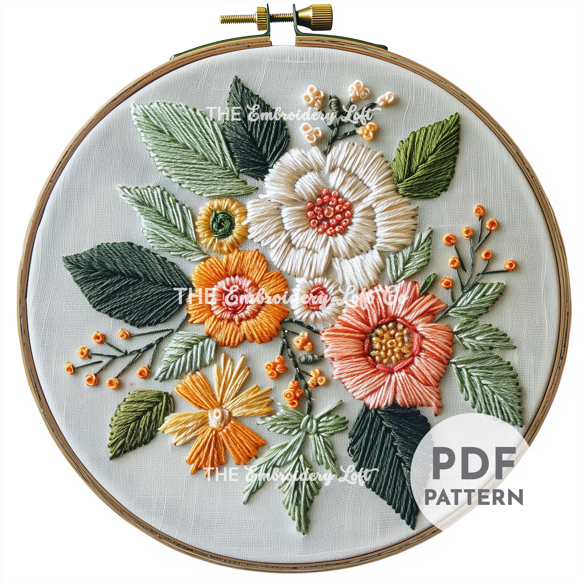 Spring Blossom Hand Embroidery Pattern