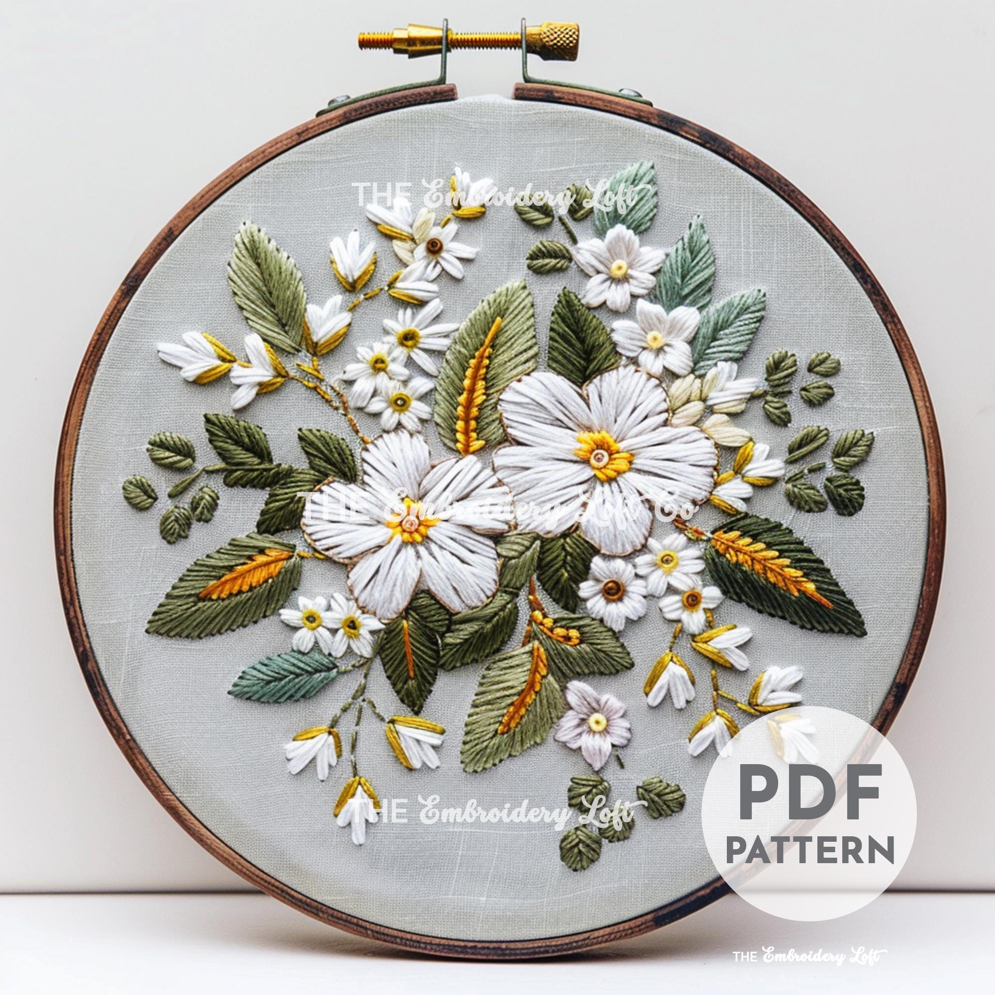 Spring Blossom Hand Embroidery Pattern