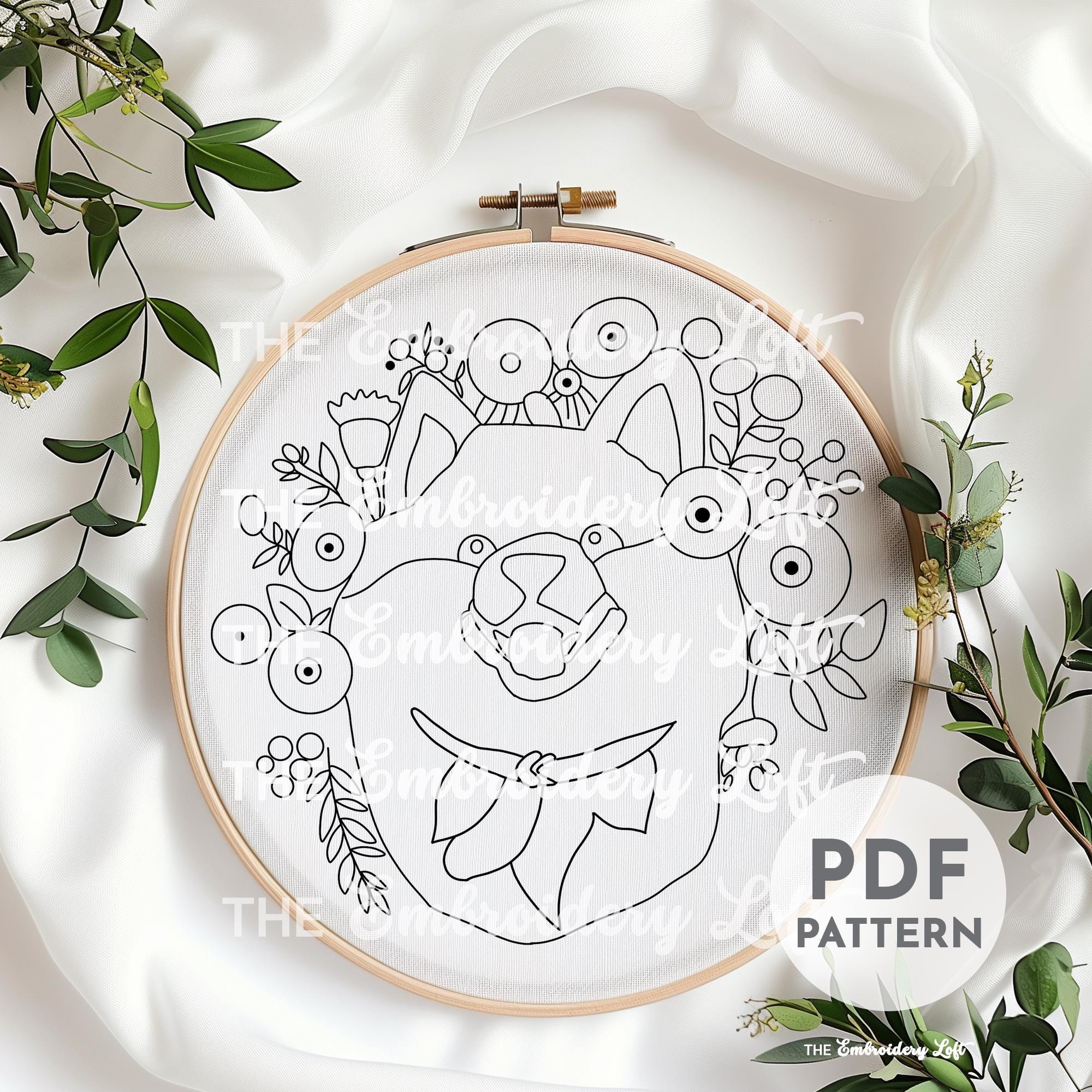 American Eskimo Hand Embroidery Pattern