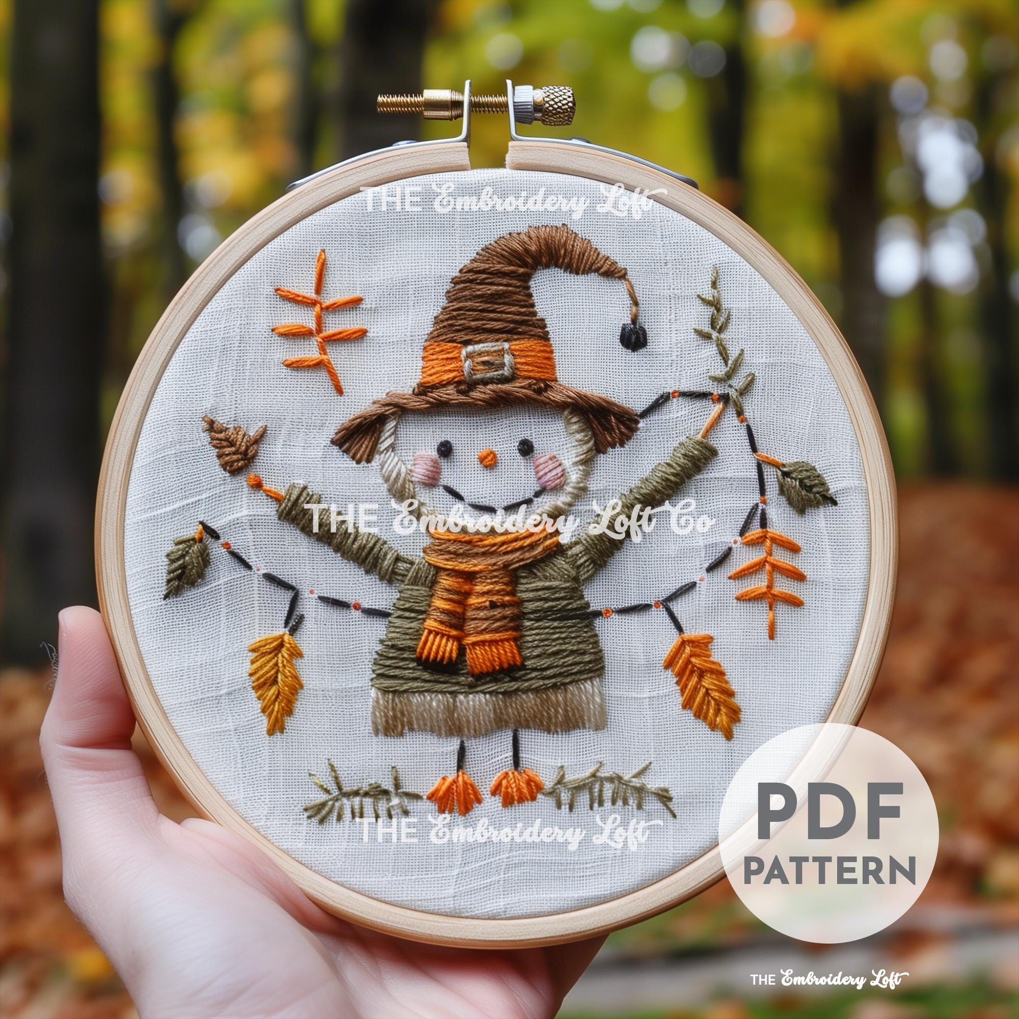 Scarecrow Hand Embroidery Pattern